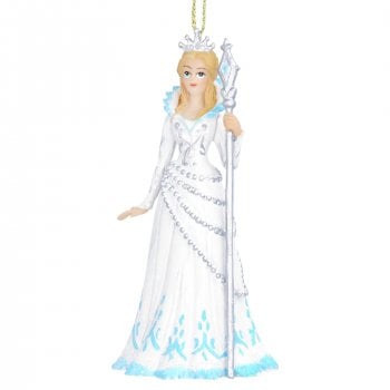 Gisela Graham  White Snow Queen Resin Christmas Tree Decoration