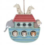 Gisela Graham Wooden Layered Noah's Ark Decorative Plaque