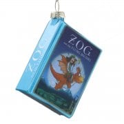 Gisela Graham Zog and the Flying Doctors Glass Book Christmas Tree Decoration