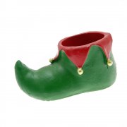 Green & Red Elf / Jester Shoe Christmas Wine Bottle Holder