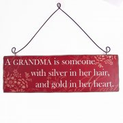 Heaven Sends A Grandma is someone Wooden Hanging Plaque