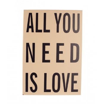 Heaven Sends  ALL YOU NEED IS LOVE Plaque