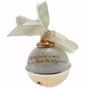 Heaven Sends Christmas Is About Opening Our Hearts Not Presents Ceramic Bell Christmas Decoration