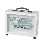 Heaven Sends My Around the World Travelling Fund Small Money Box / Memory Box