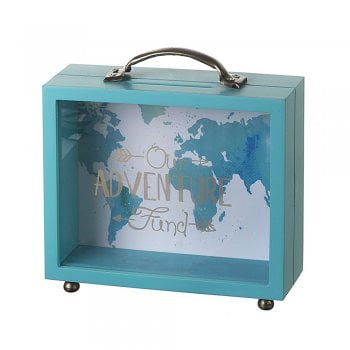 Heaven Sends Our Adventure Fund Wooden & Perspex Money Box