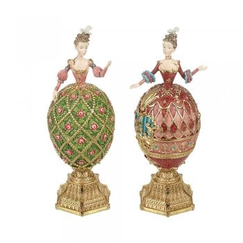 Heaven Sends  Pair of Decorative Ornamental Rococo Ladies Figurines