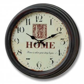 Home is Where Your Story Begins Wall Clock 