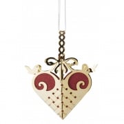 Jette Frolich Design 18ct Gold Plated Heart Mobile Hanging Decoration