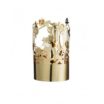 Jette Frolich Design  Gold Flower Girl Tealight Holder