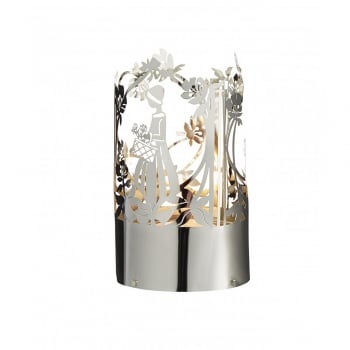 Jette Frolich Design  Silver Flower Girl Tealight Holder