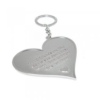 Love The Links Good Friends Are Like Angels You Don't Have To See Them To Know They Are There. Metal Heart Keyring