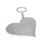 Good Friends Are Like Angels You Don't Have To See Them To Know They Are There. Metal Heart Keyring