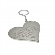 "We've Been Mother & Daughter Right From The Start & The Friendship We Share Is A Gift From The Heart" Metal Heart Keyring