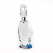 Multi Faceted Side & Smooth Side Tall AB Crystal Perfume Bottle
