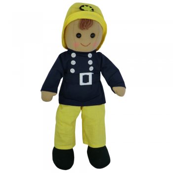 Powell Craft  40cm Fireman Boy Rag Doll