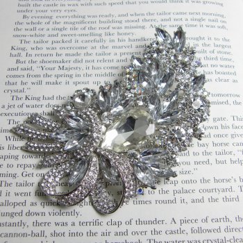 Rosie Fox  Crystal Dazzle Showstopper Brooch Pendant