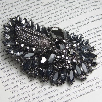 Rosie Fox  Dark Dazzle Showstopper Brooch Pendant