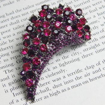 Rosie Fox  Pink Electra Brooch Hair Accessory