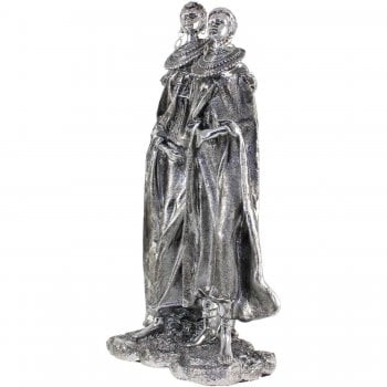 Silver Art Collection Standing Masai People Sculpture Ornament
