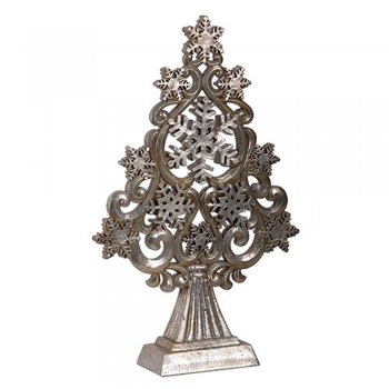 Silver Stars & Snowflakes Christmas Tree Ornament