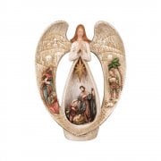 Christmas Star Angel with Nativity Scene Ornament