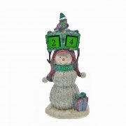 Snowman Holding A Countdown to Christmas Calendar